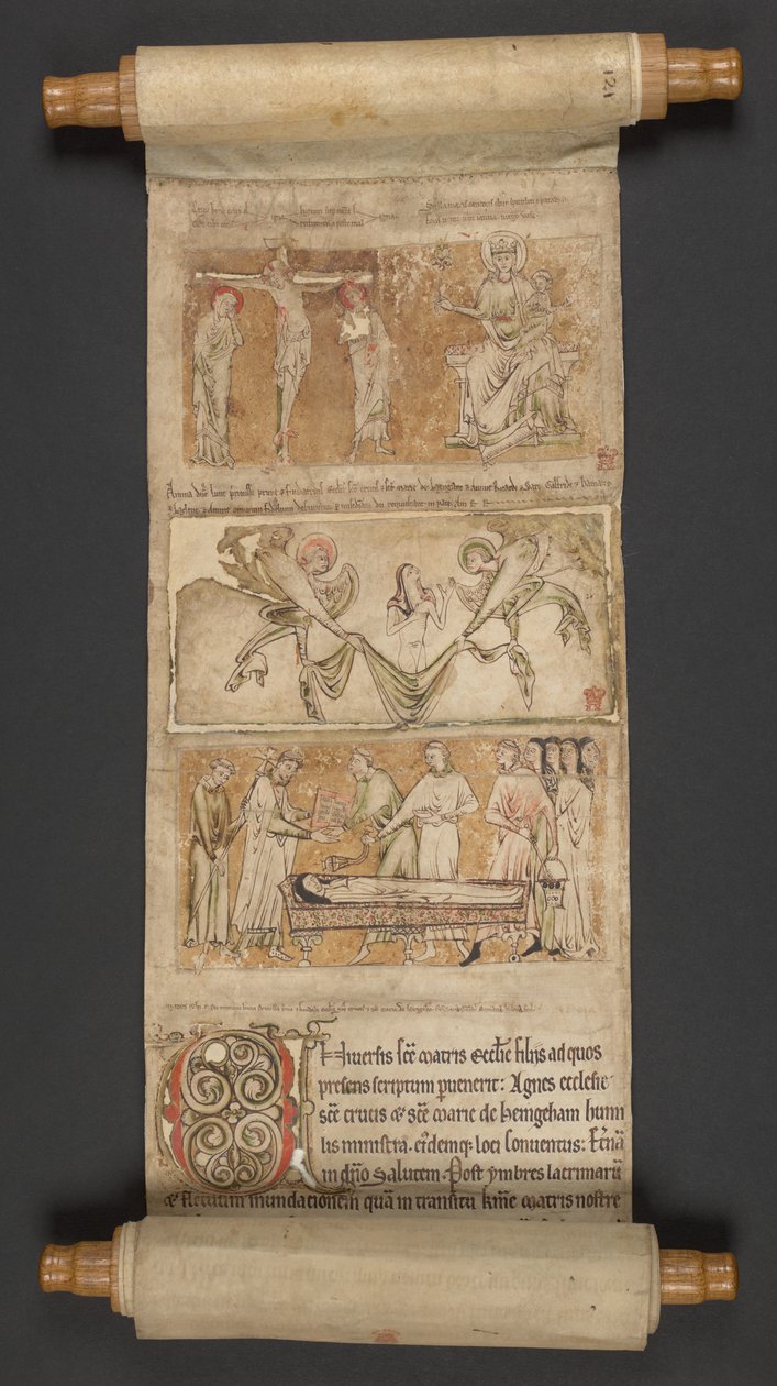 Egerton MS 2849, Membran I, ca. 1225-30 (pergament) af English School