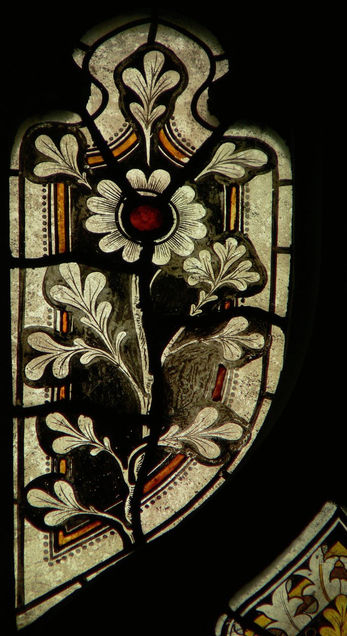 Floral tracery lys vindue af English School