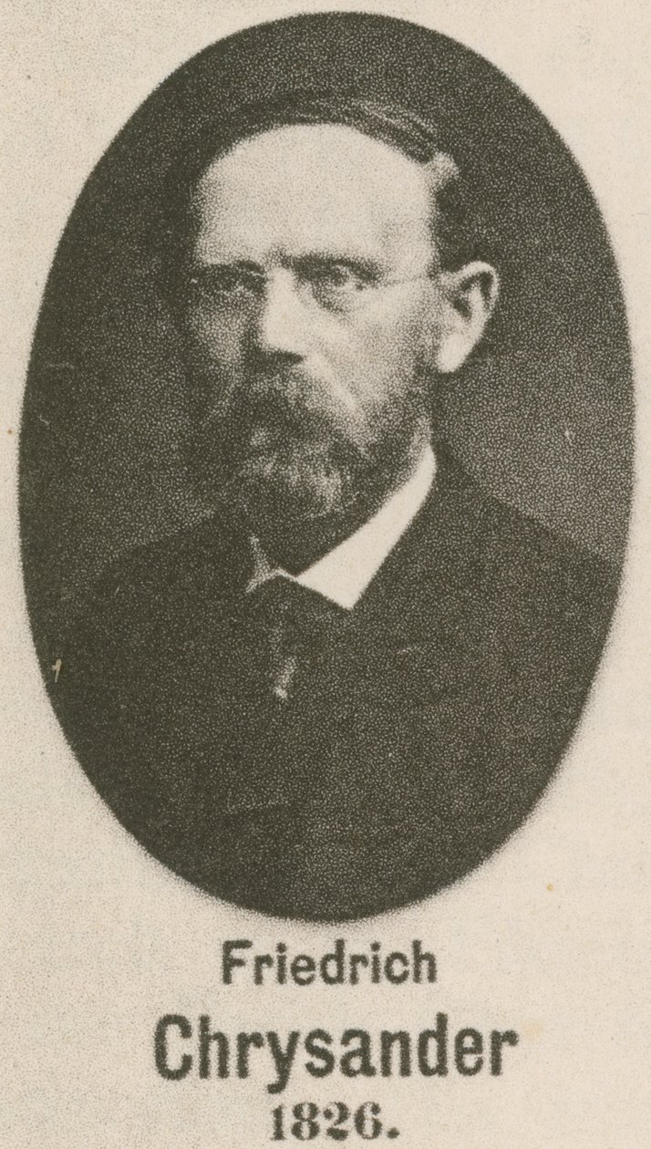 Friedrich Chrysander (gravering) af English School