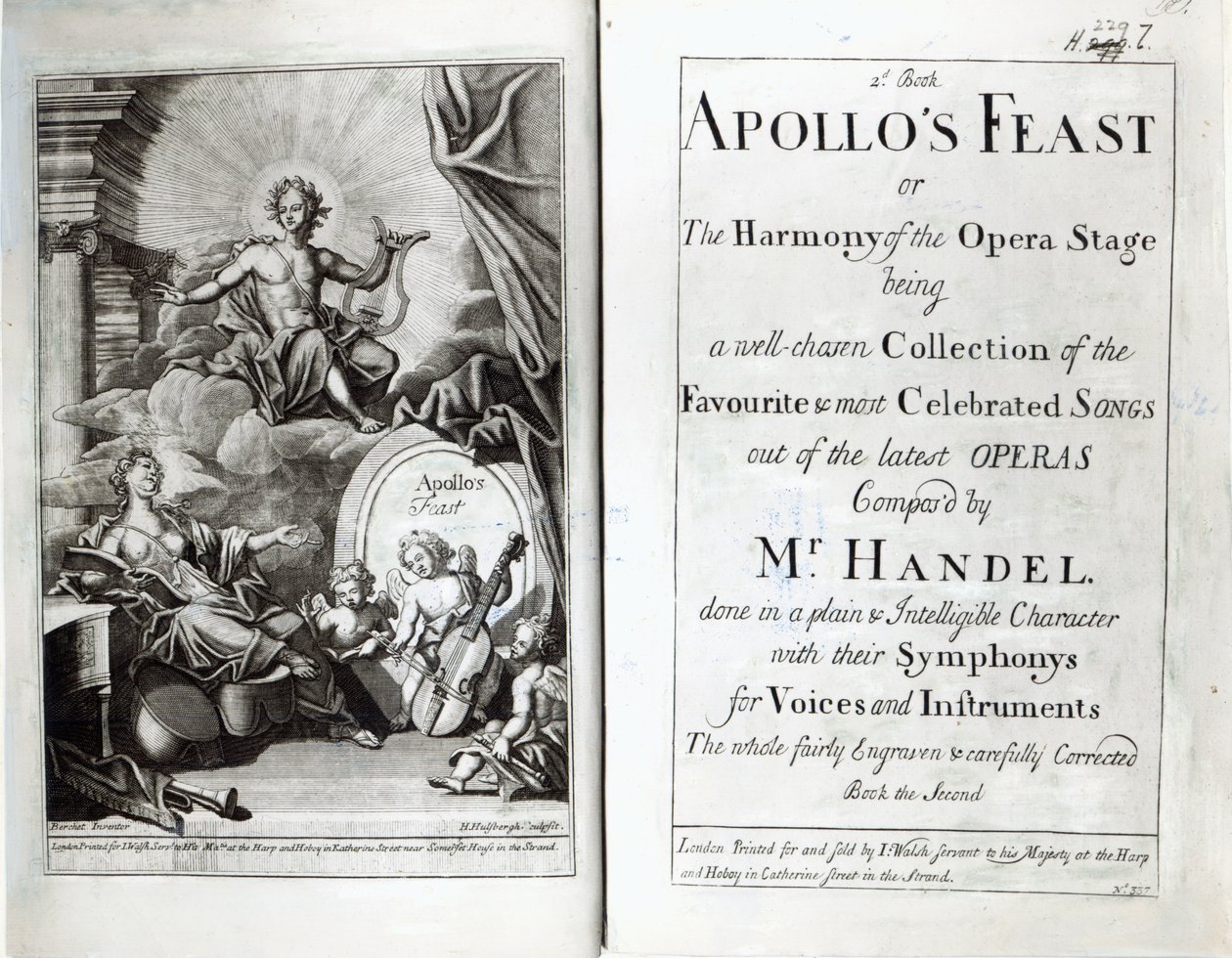 Frontispice til Apollos-festen, ca. 1734 af English School