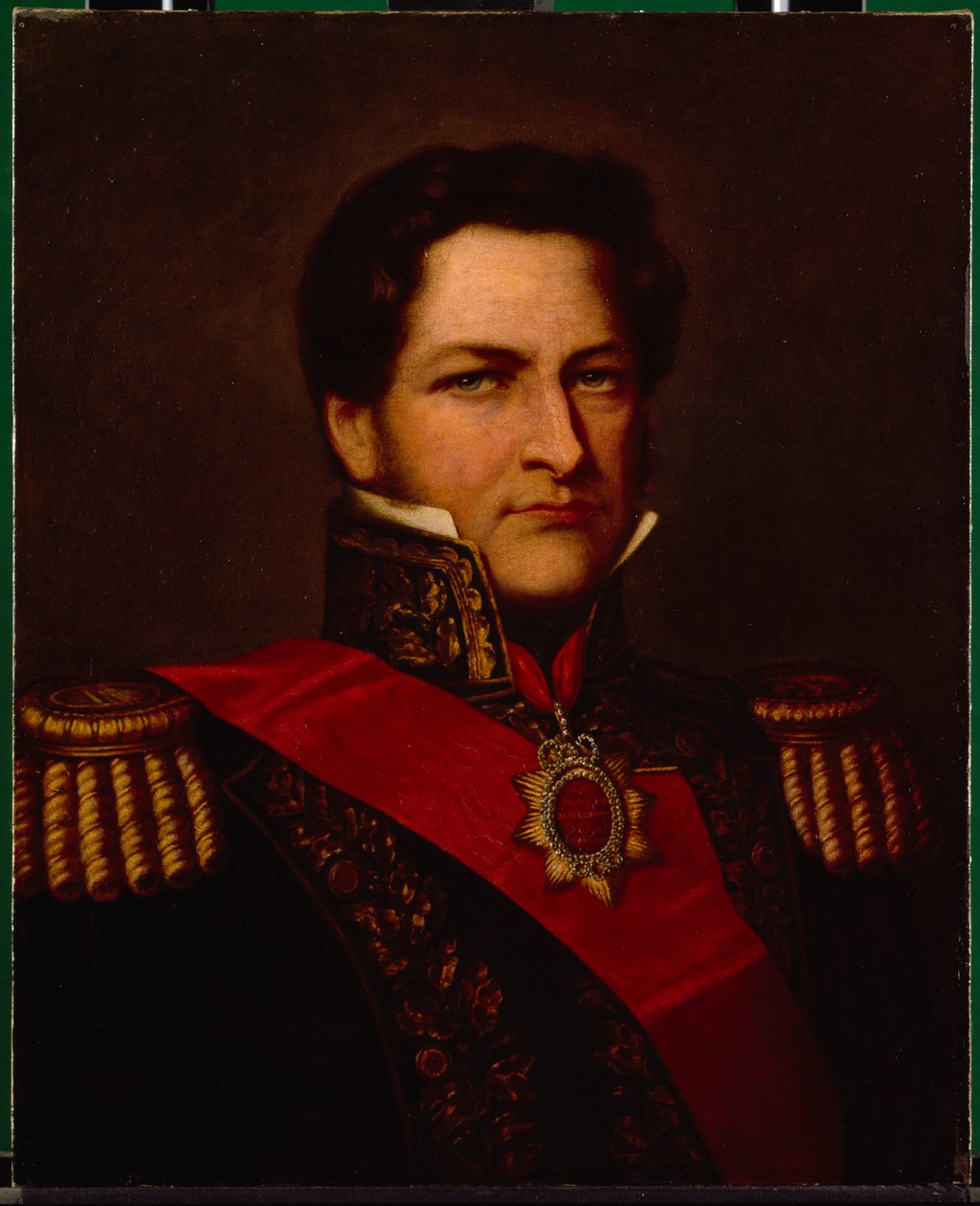 General Rosas (olie på lærred) af English School