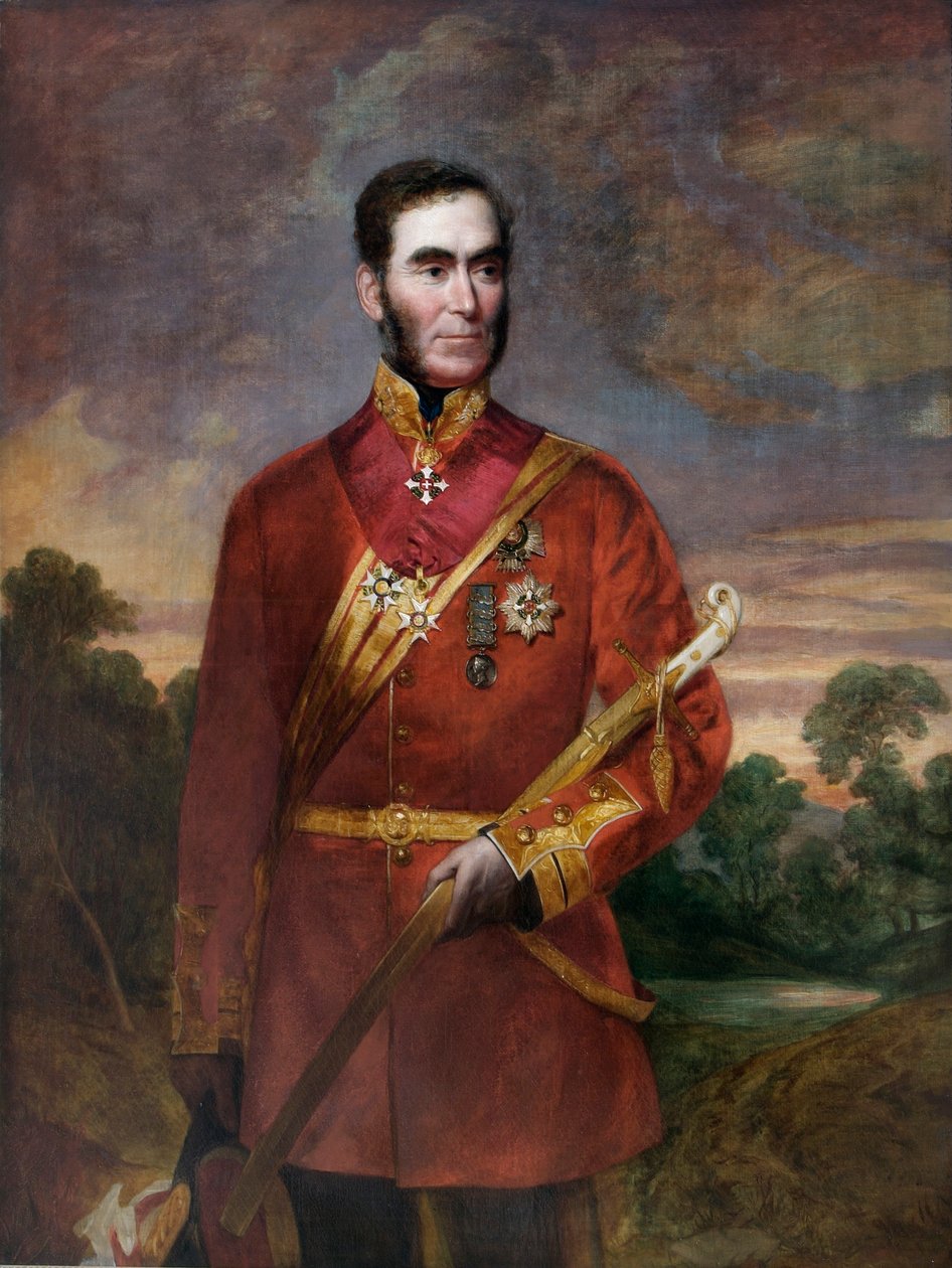 General Sir Richard Dacres (olie på lærred) af English School