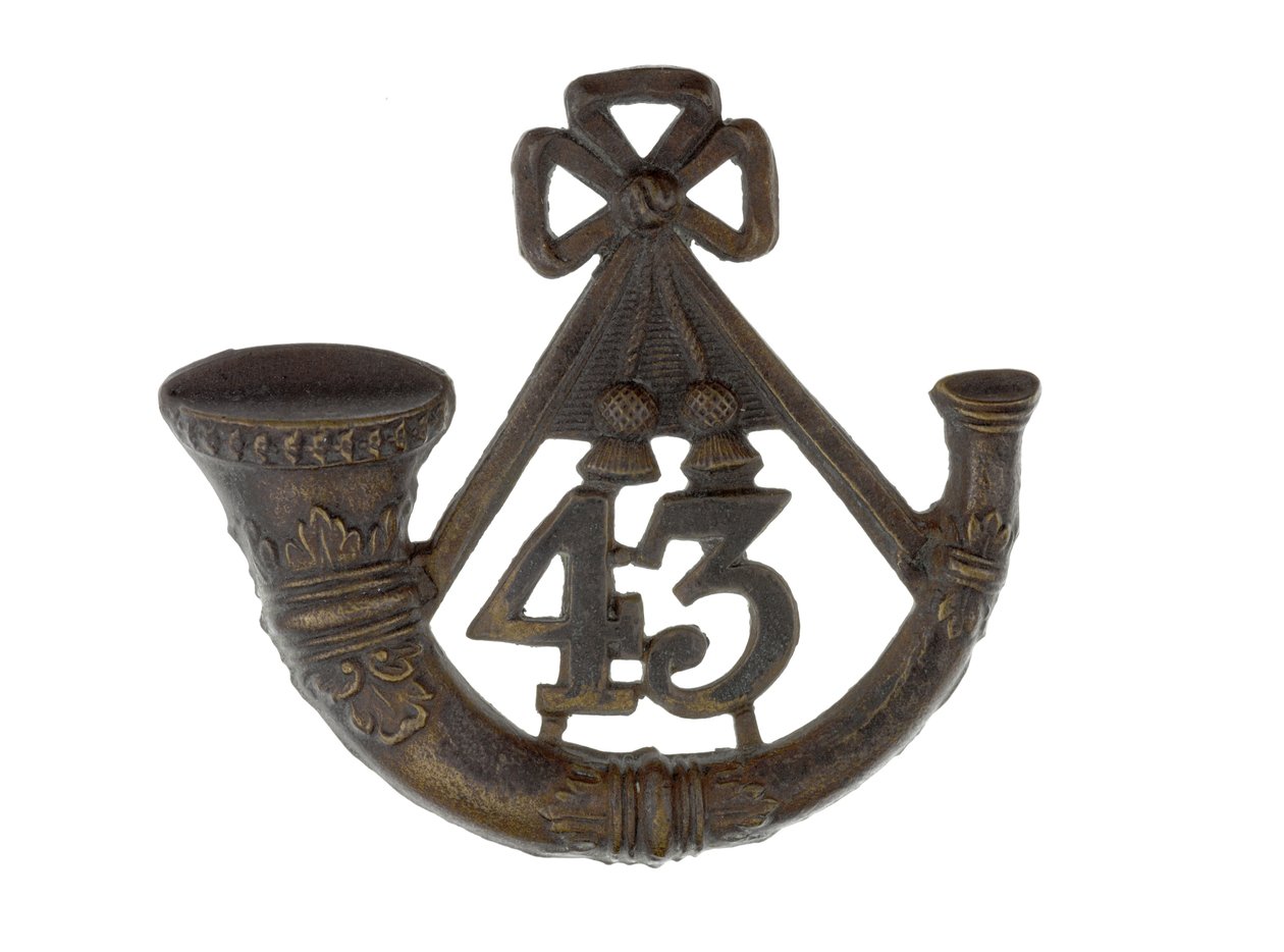 Glengarry badge, ca. 1873-81 (metal) af English School