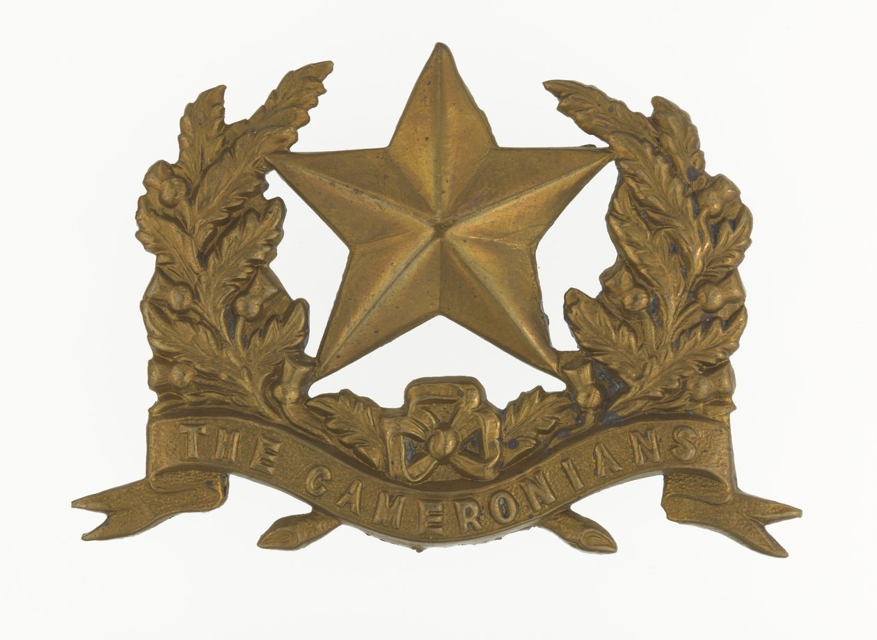 Glengarry-emblem, ca. 1874-81 (messing) af English School