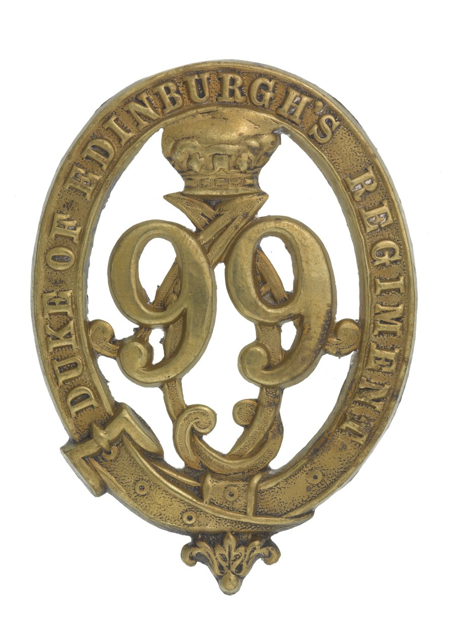 Glengarry-emblem, ca. 1875-81 (messing) af English School