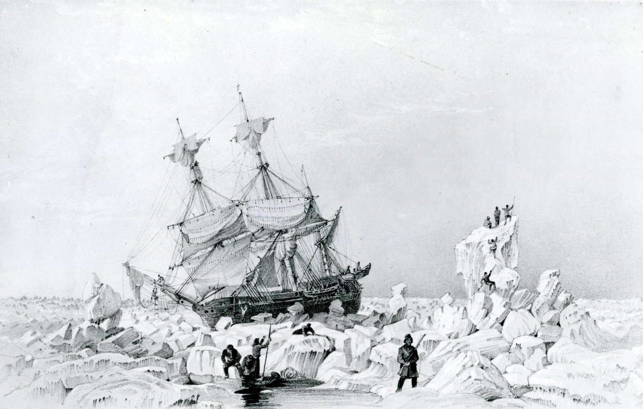 HMS Terror holdt på is af English School