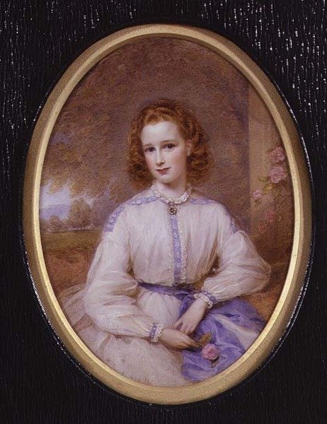 Hon. Lucy Byng (miniature) af English School