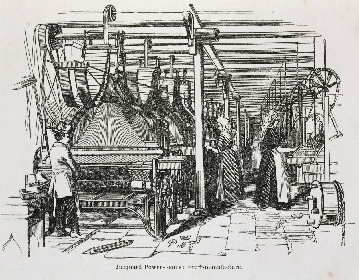 Jacquard Power Looms af English School
