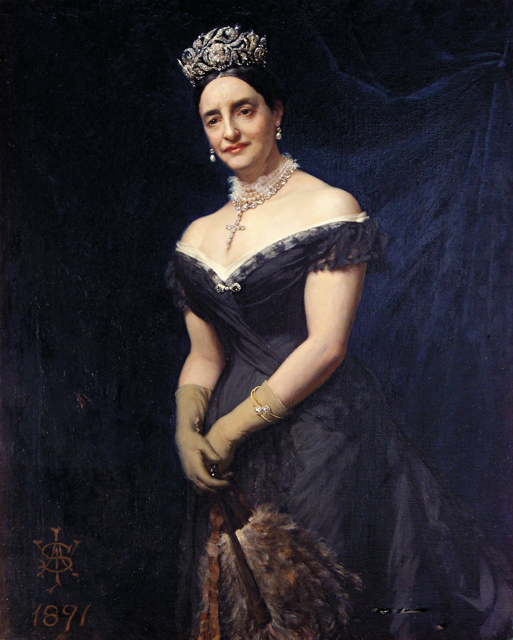 Janetta, hertuginde af Rutland, 1891 af English School