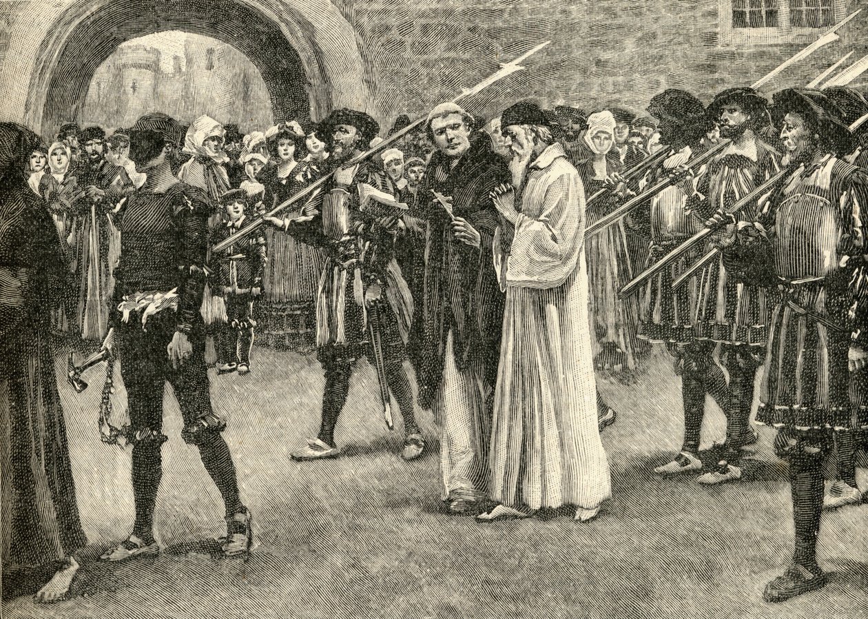John Frith (1503-33) på vej til sit martyrium af English School