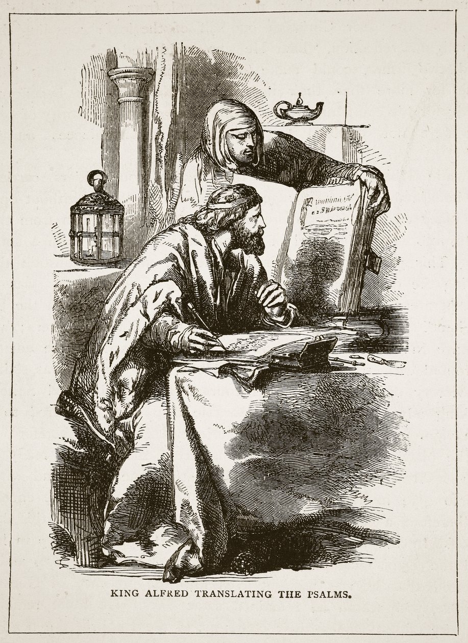 Kong Alfred oversætter salmerne af English School