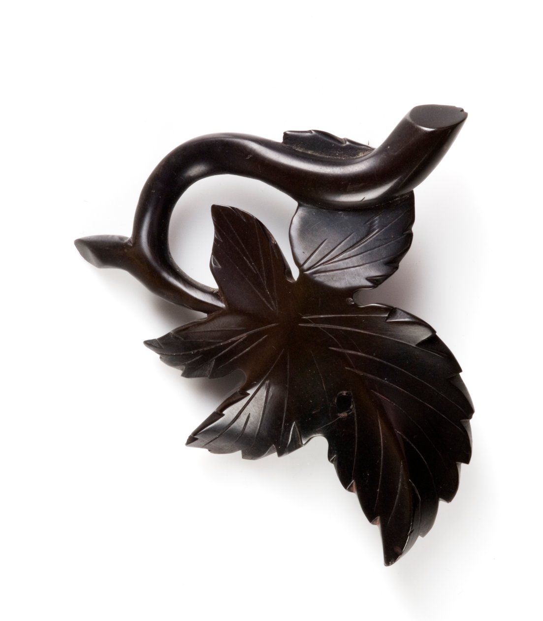 Bladformet broche, ca. 1860