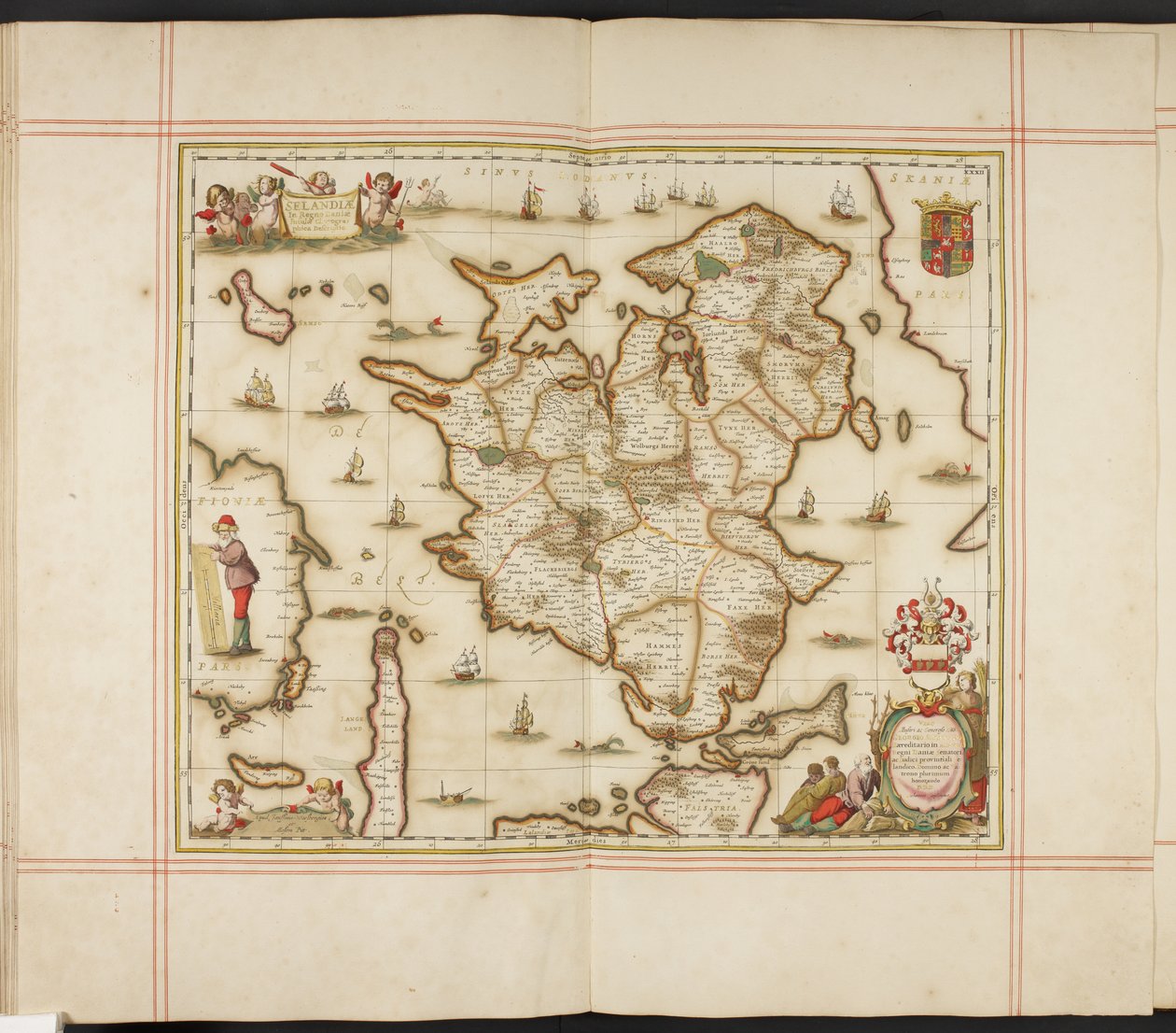 Kort over Sjælland af English School