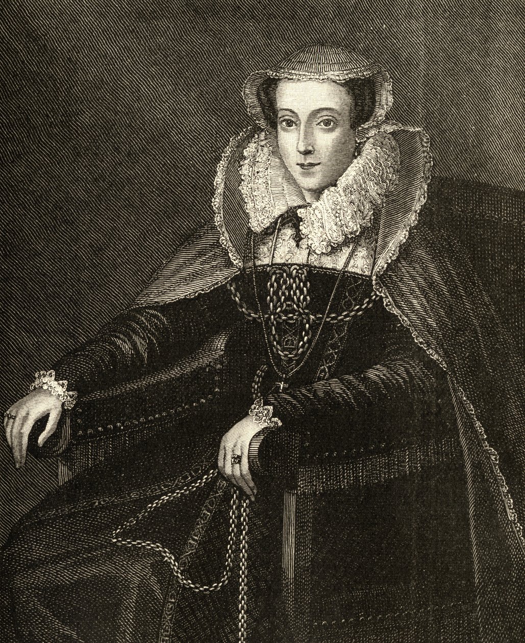 Mary Queen of Scots (1542-87) (gravering) af English School