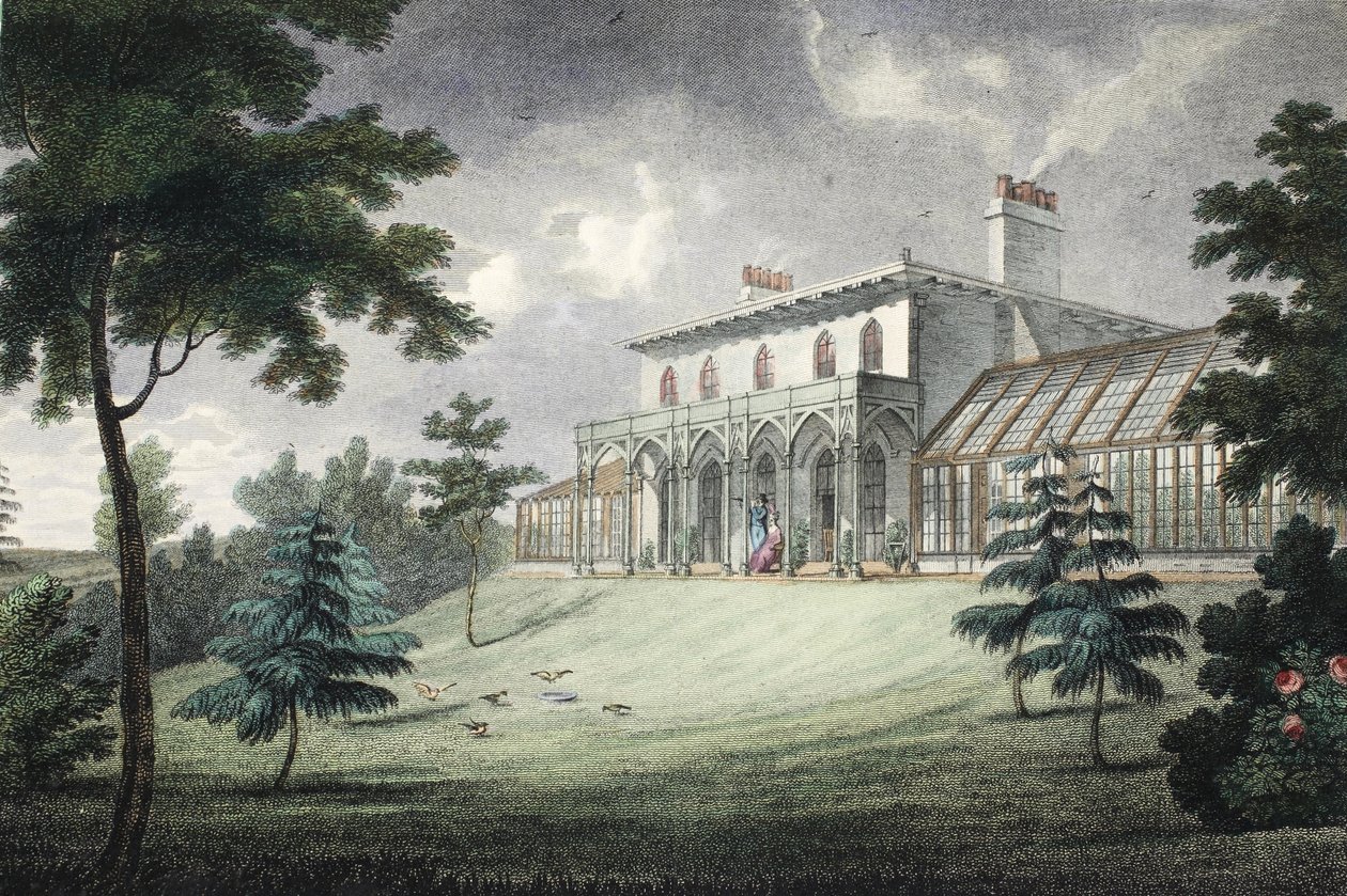 Mount Ararat, Wimbledon, pub. c1828. af English School