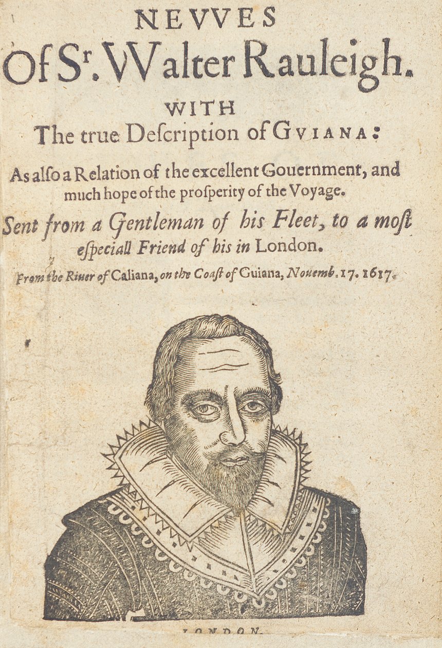 Nyheder om Sir Walter Raleigh af English School