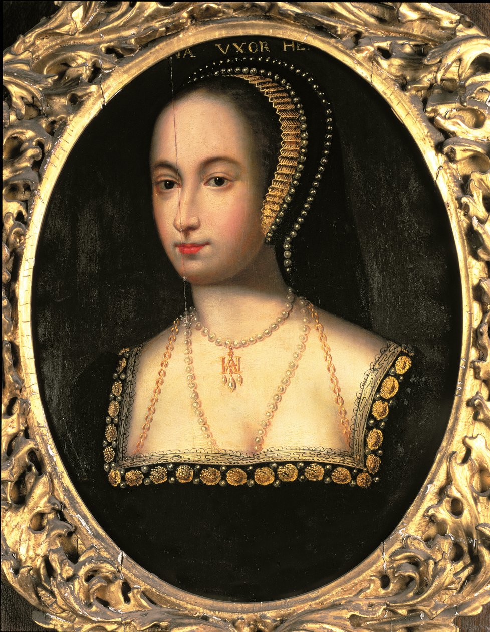 Portræt af Anne Boleyn (ca. 1507-36), 1533 af English School