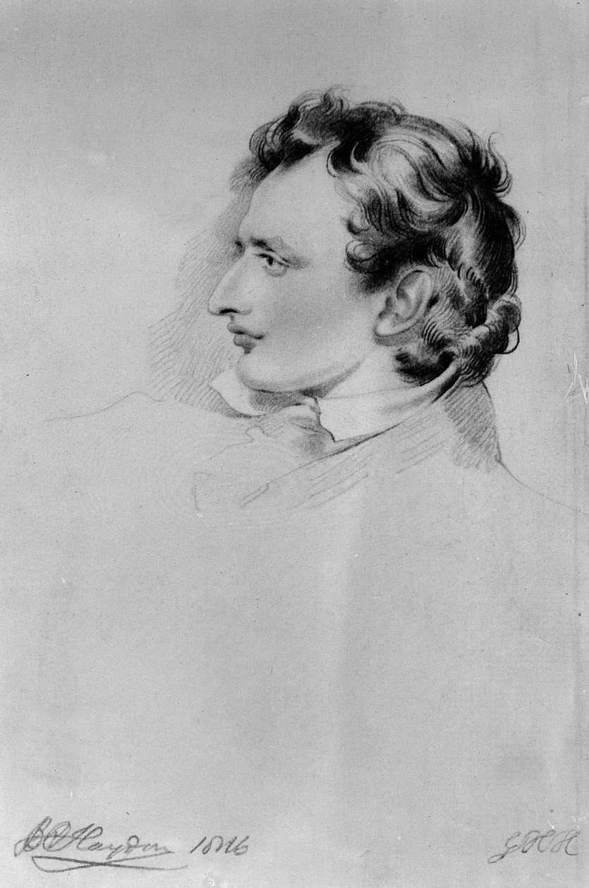 Portræt af Benjamin Robert Haydon af English School