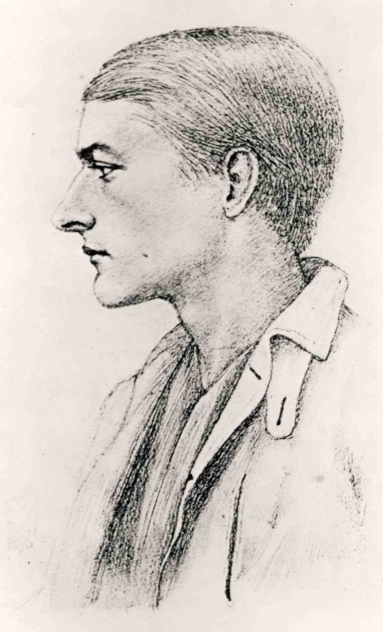 Portræt af Edward Fitzgerald af English School