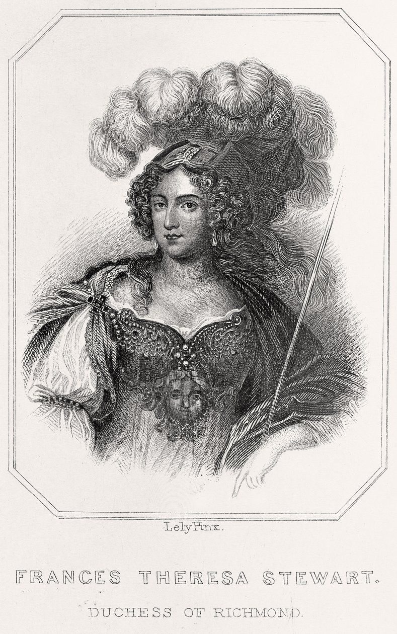 Portræt af Frances Theresa Stewart af English School