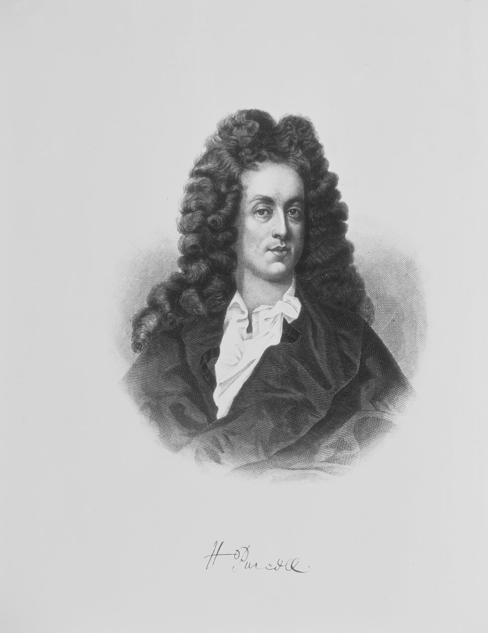 Portræt af Henry Purcell (1659-95) af English School