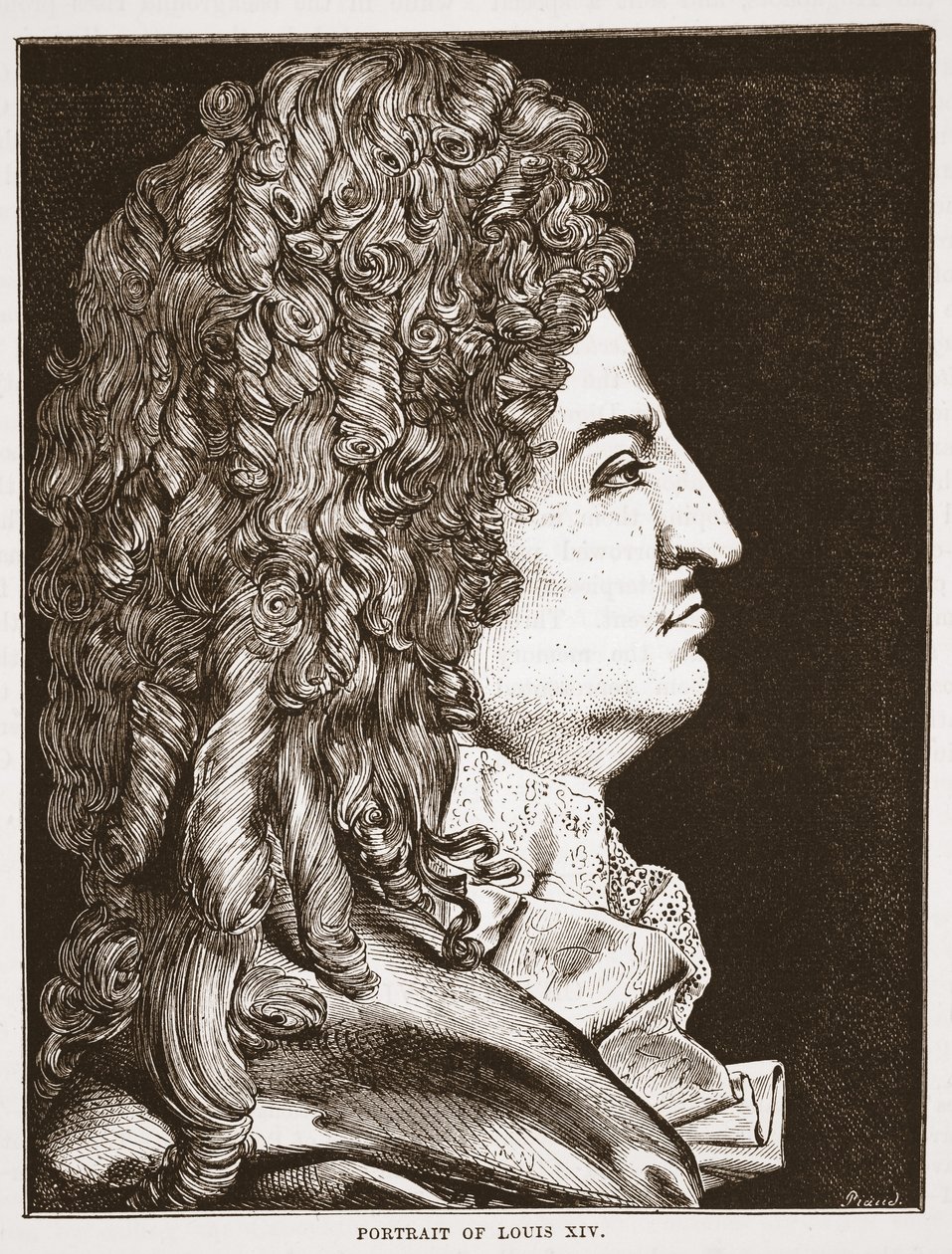 Portræt af Ludvig XIV af English School