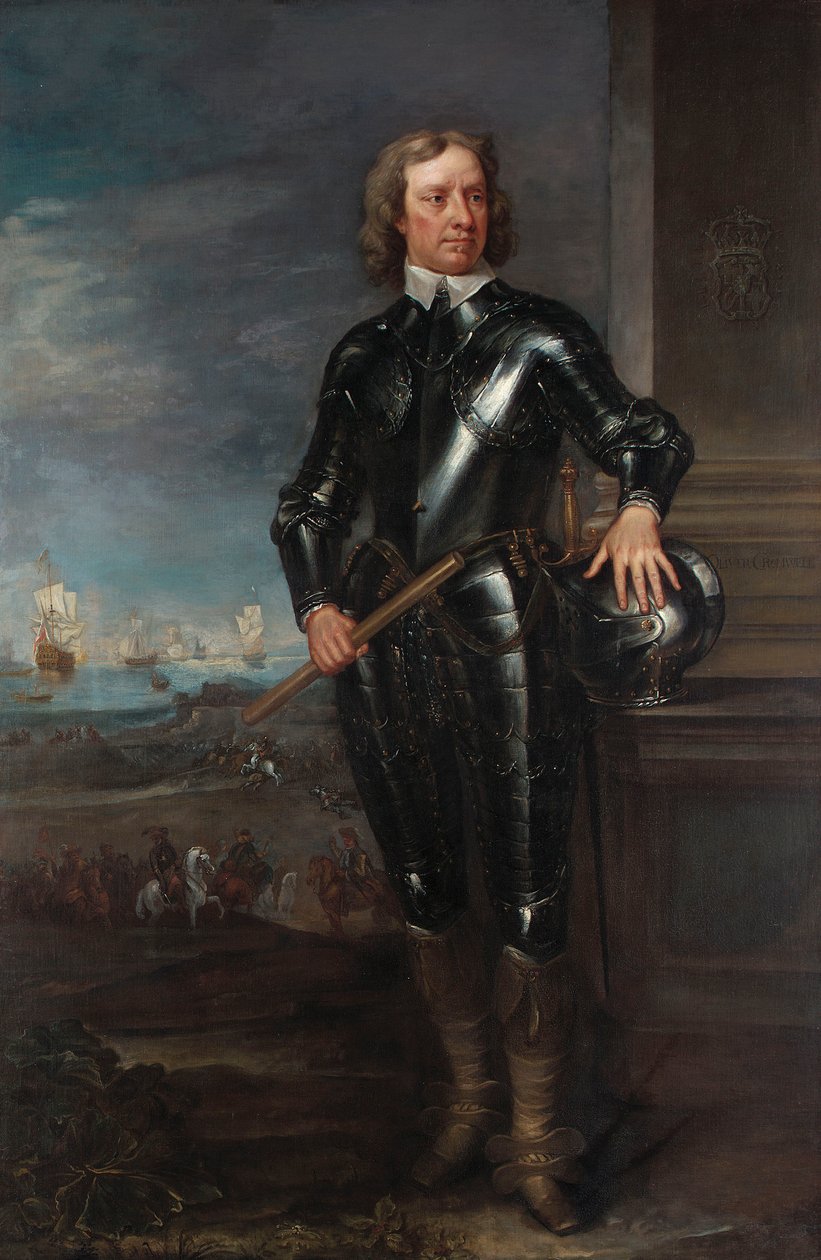 Portræt af Oliver Cromwell af English School