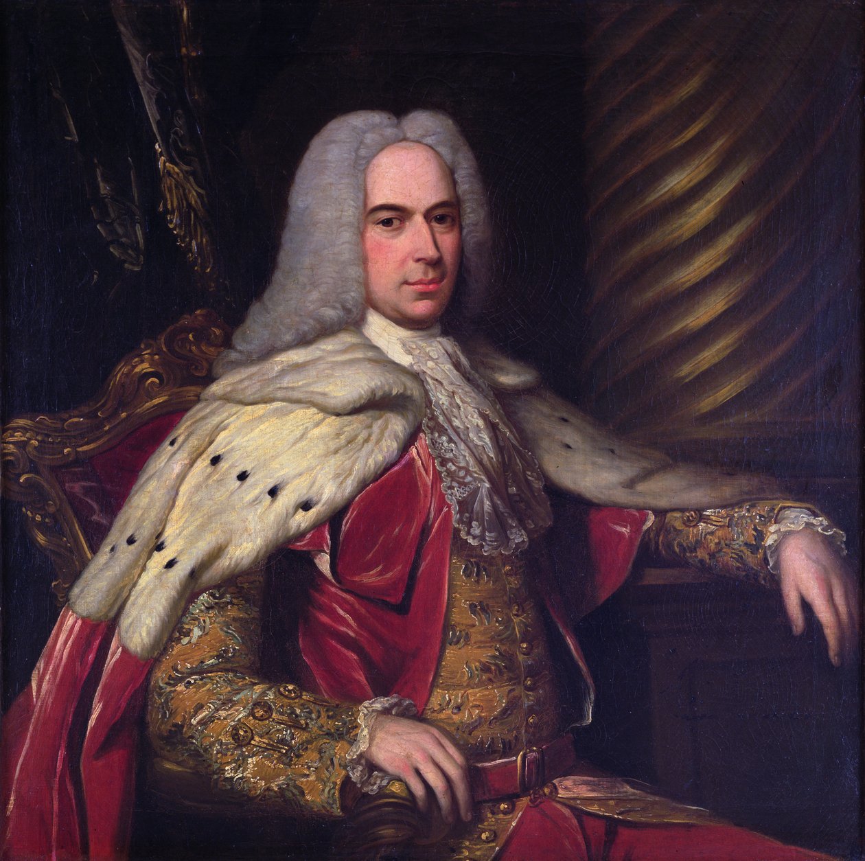 Portræt af Thomas, 1. Viscount Gage af English School