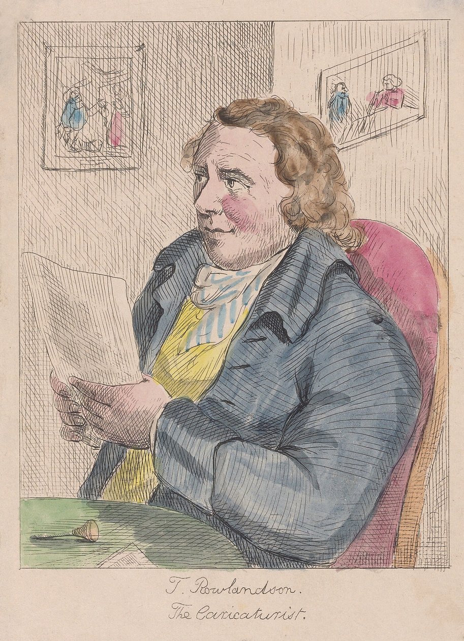 Portræt af Thomas Rowlandson af English School