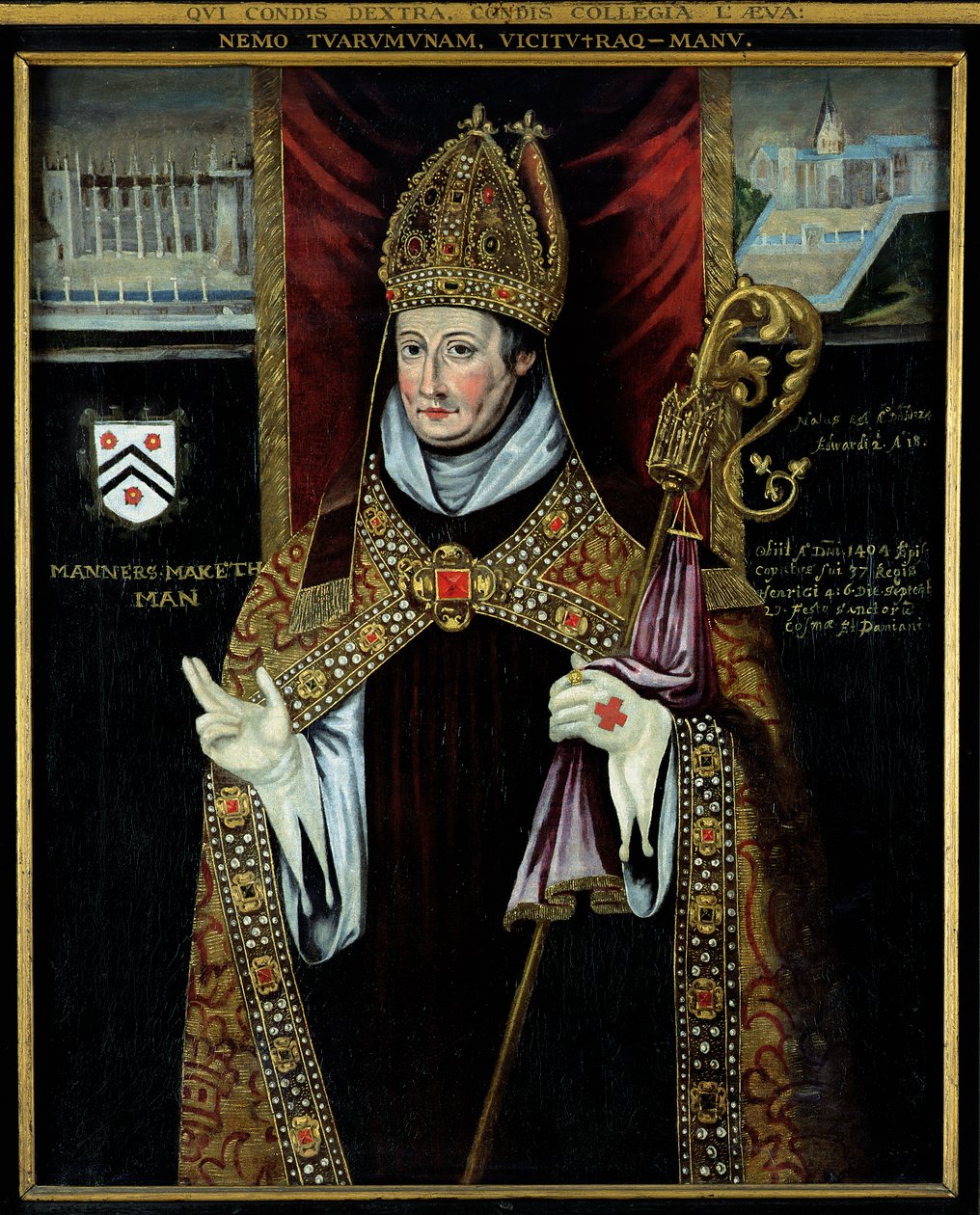 Portræt af William af Wykeham (1325-1404) af English School