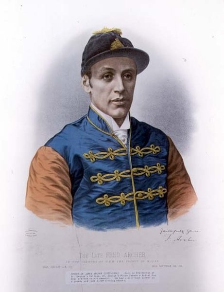 Portræt af Fred Archer af English School