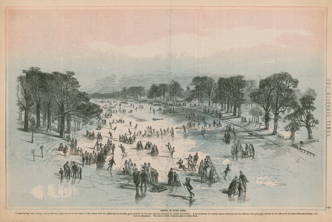 Scene i Hyde Park, London af English School