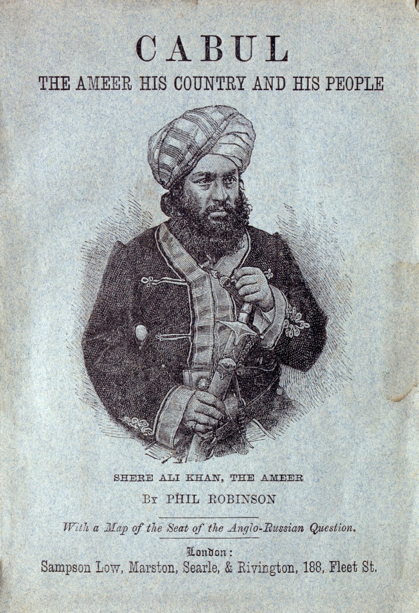 Shere Ali Khan, Ameer fra Afghanistan, 1878 af English School