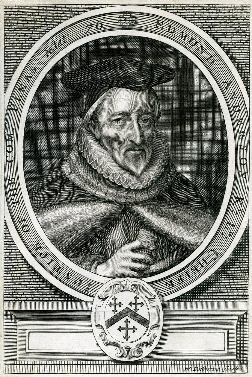 Sir Edmund Anderson (1530-1605) af English School