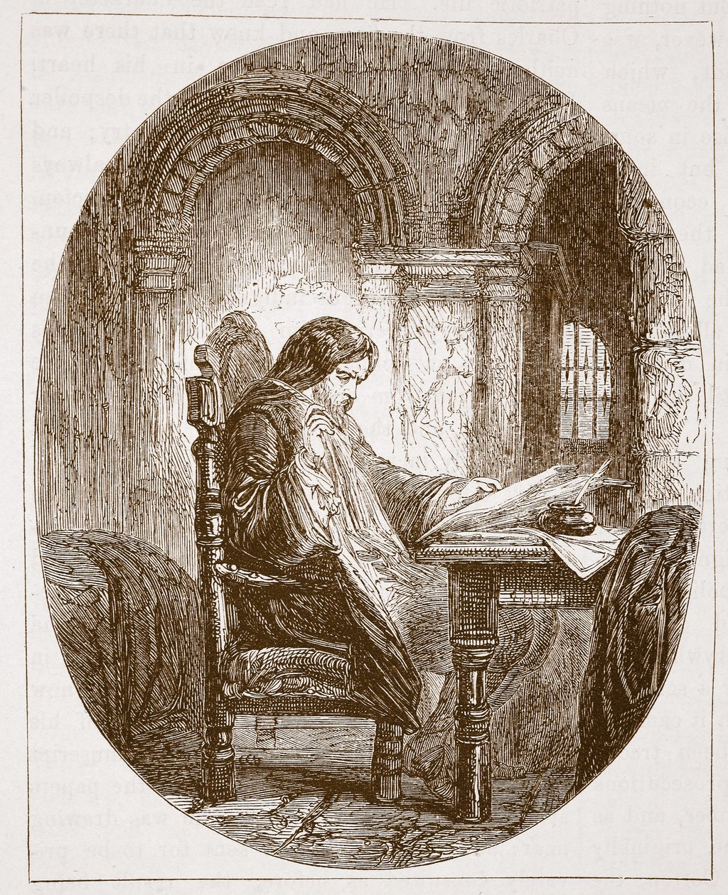 Sir John Eliot i fængslet af English School