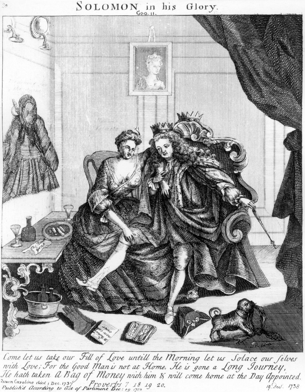 Salomon i hans herlighed, omkring 1738 af English School