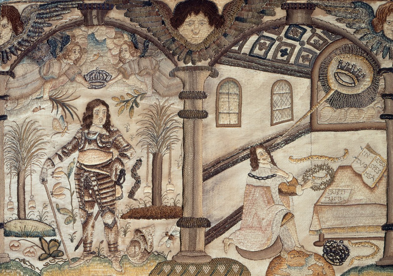 Stubværk, der forestiller Charles I af English School