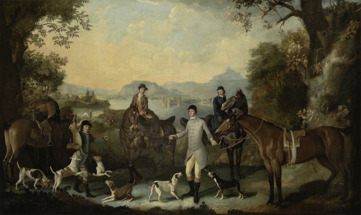 Harens død, c.1760-70 af English School