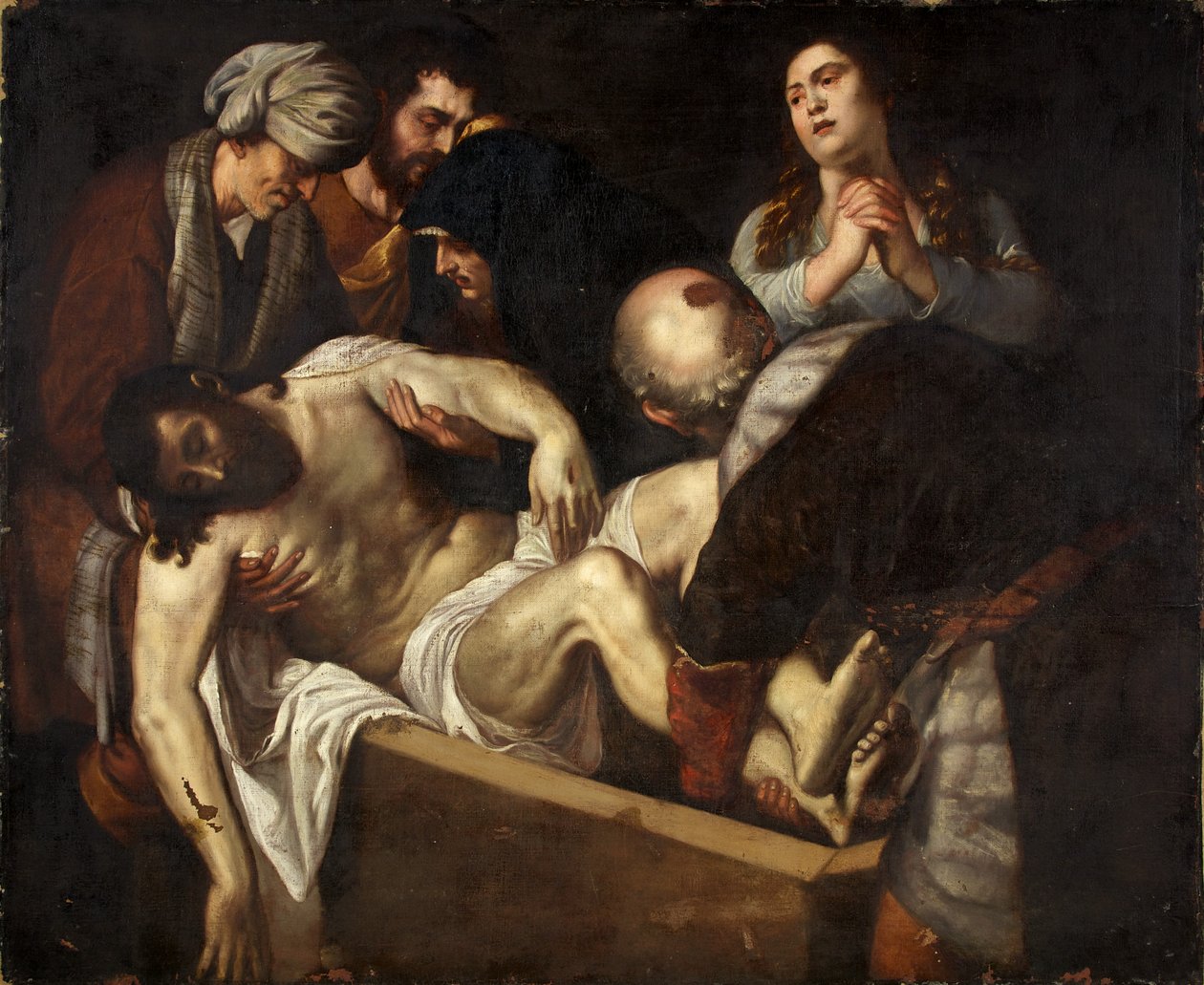 The Entombment (olie på lærred) af English School