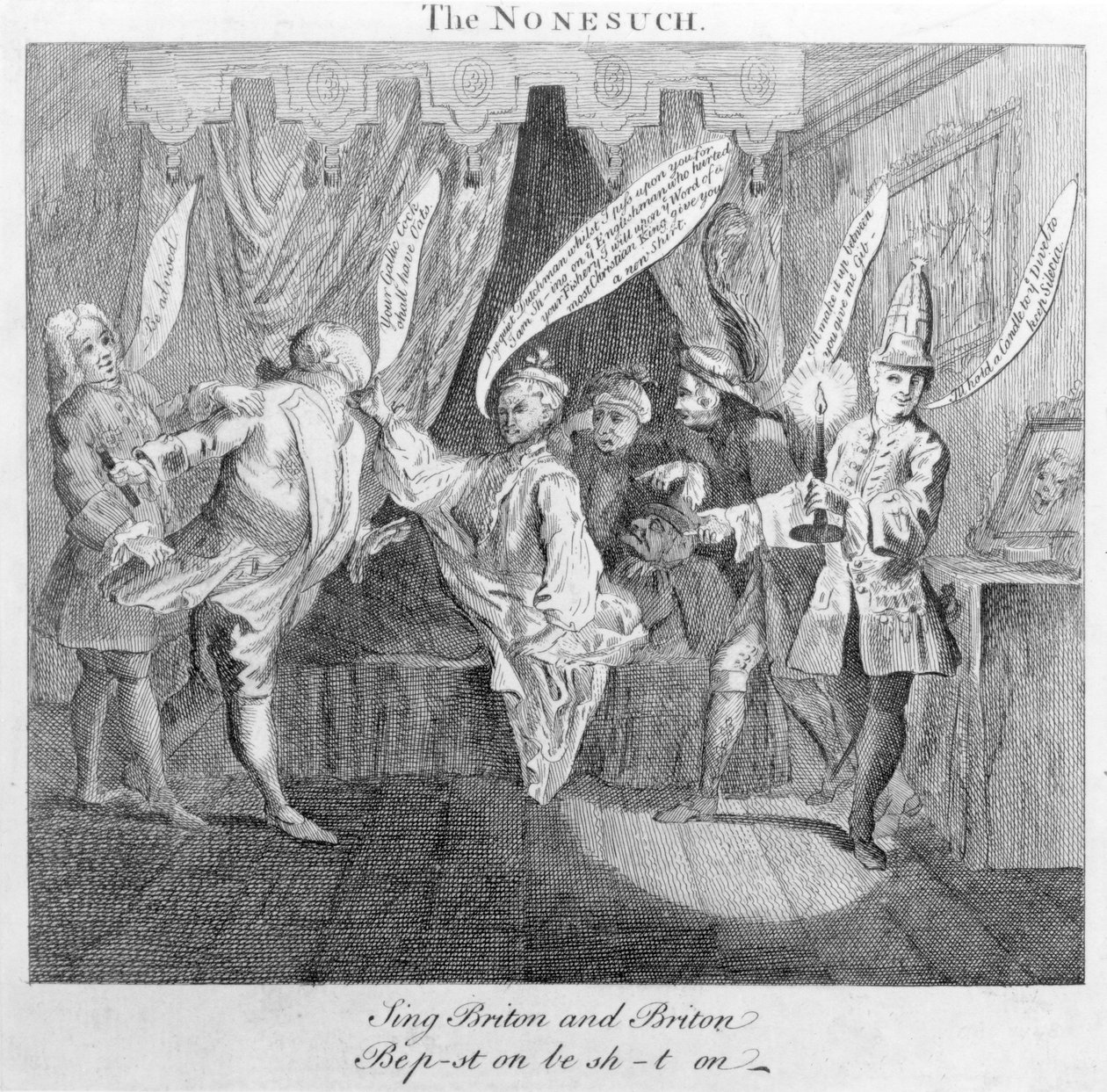 The Nonesuch, c.1748 af English School