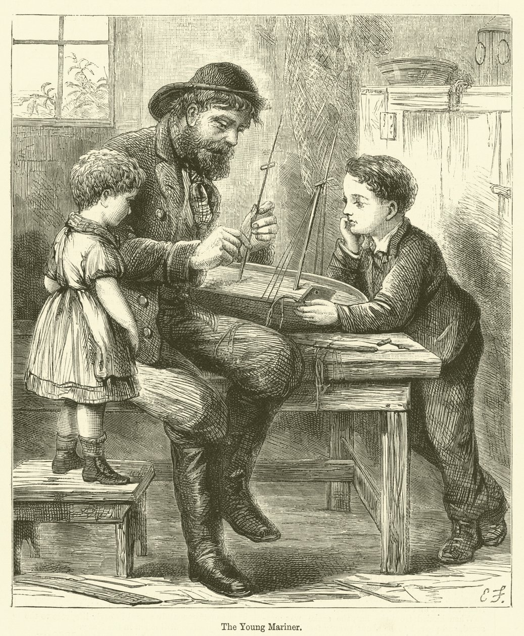 Den unge sømand (kobberstik) af English School