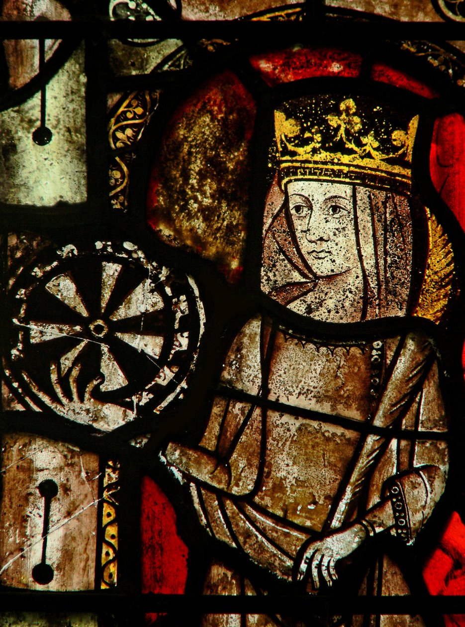 Window Ew forestillende St Catherine af English School