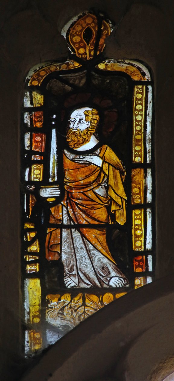 Window Ew forestillende St Paul af English School