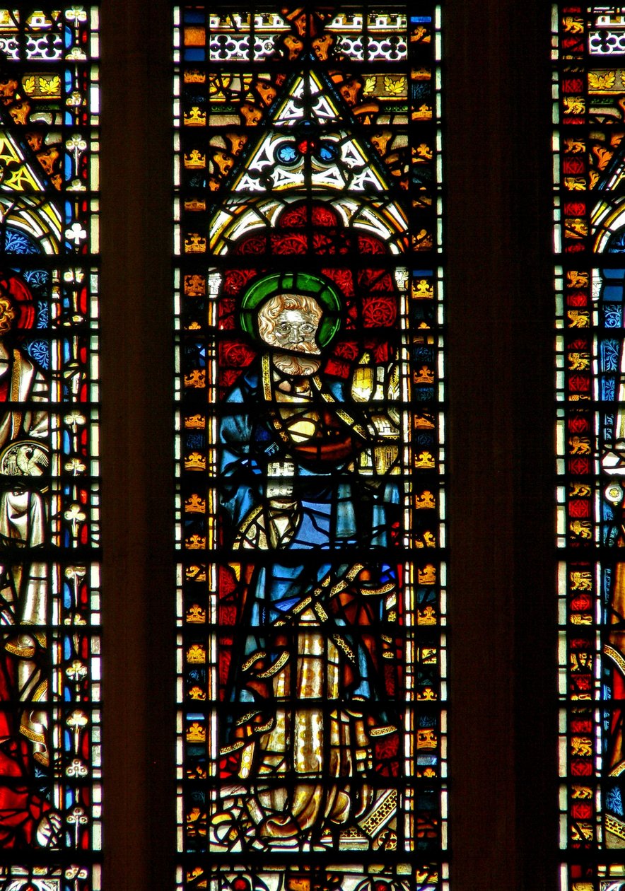 Vindue Ww forestillende St. Peter af English School