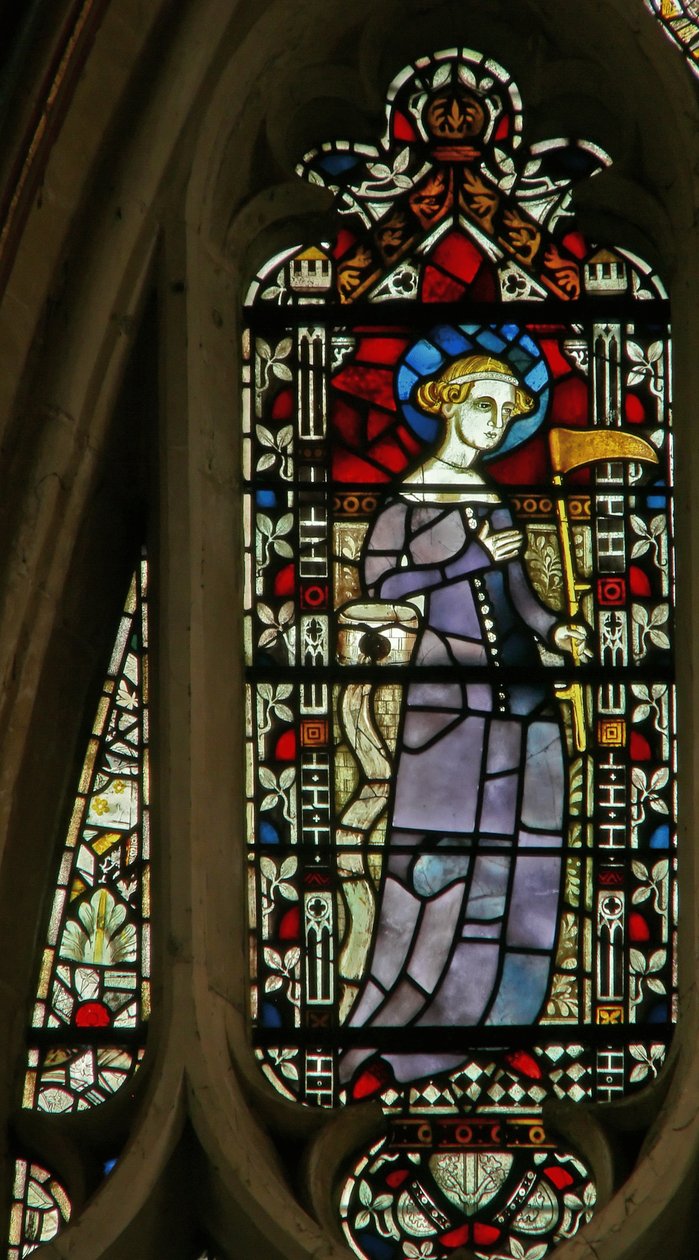 Vindue, der forestiller St. Sidwell af English School