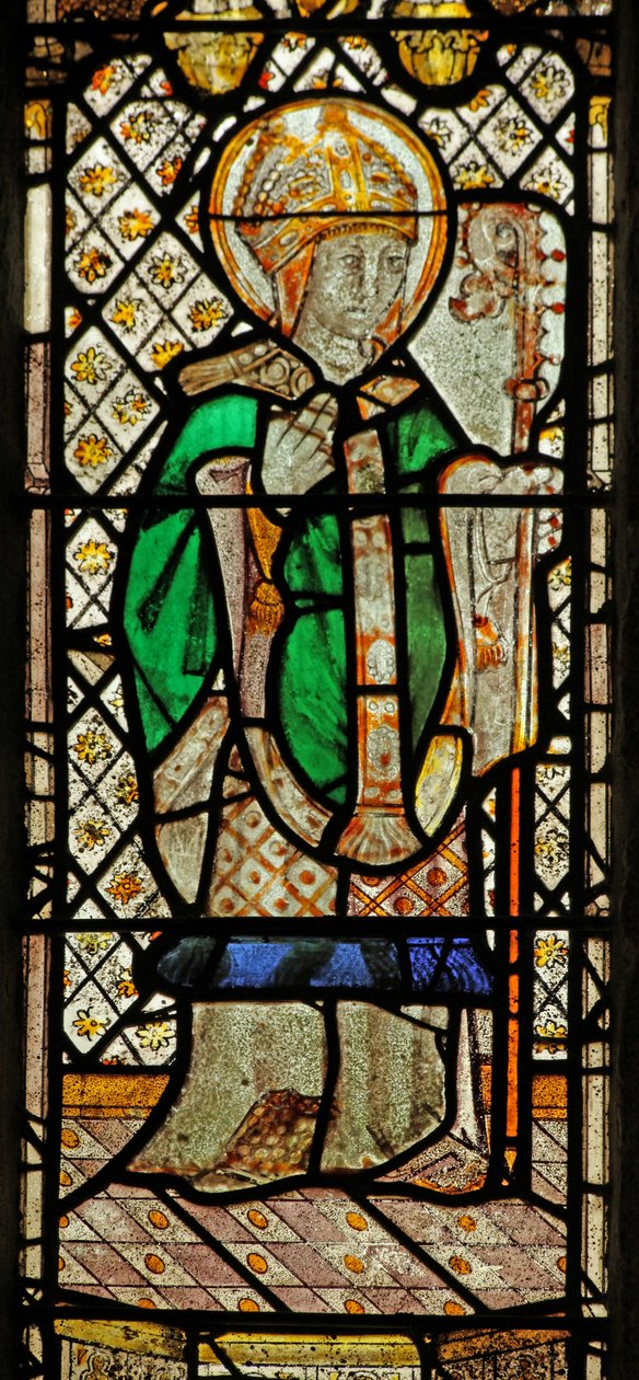Vindue n4, der forestiller St. Patrick af English School
