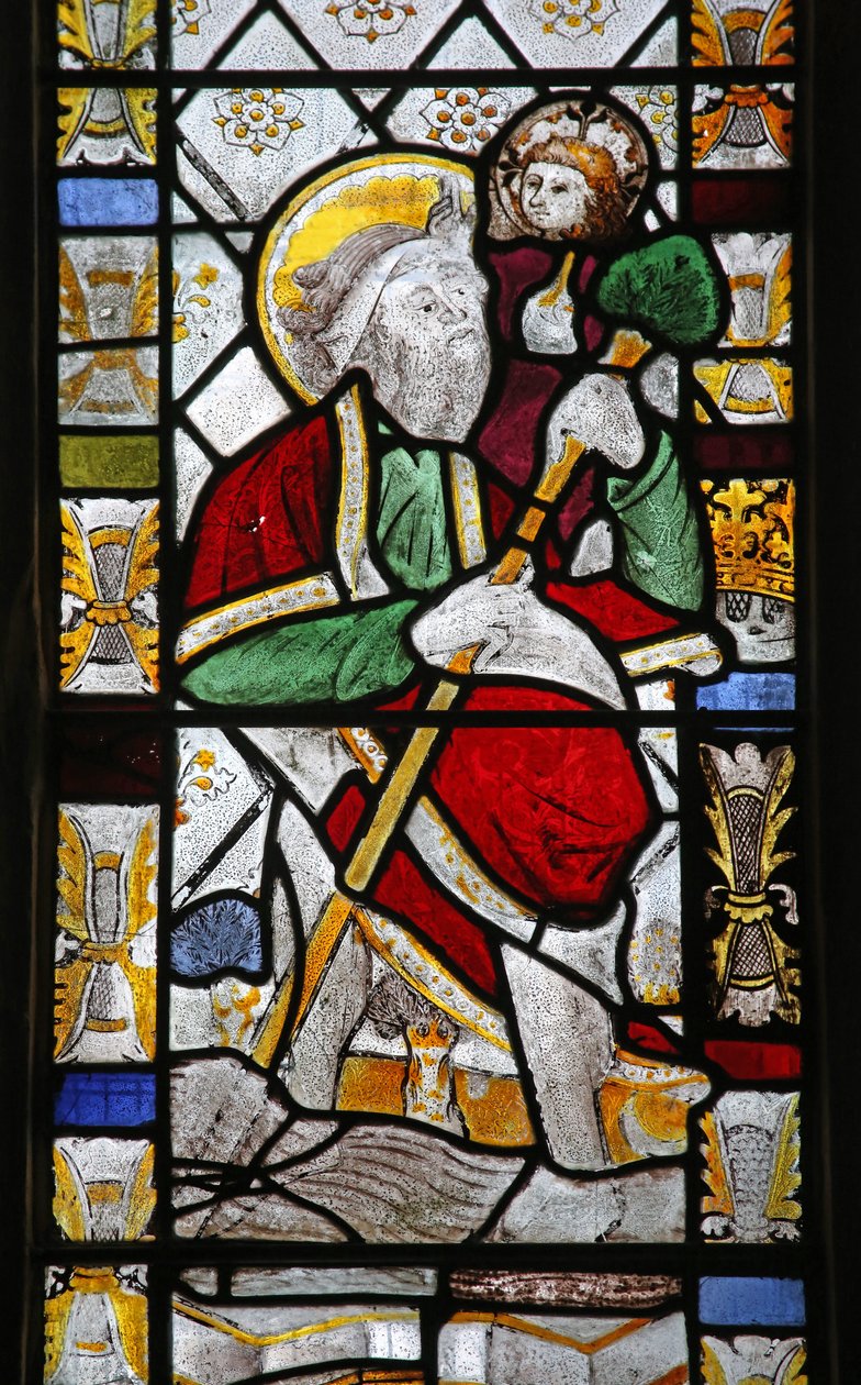 Vindue n5 forestillende St Christopher af English School