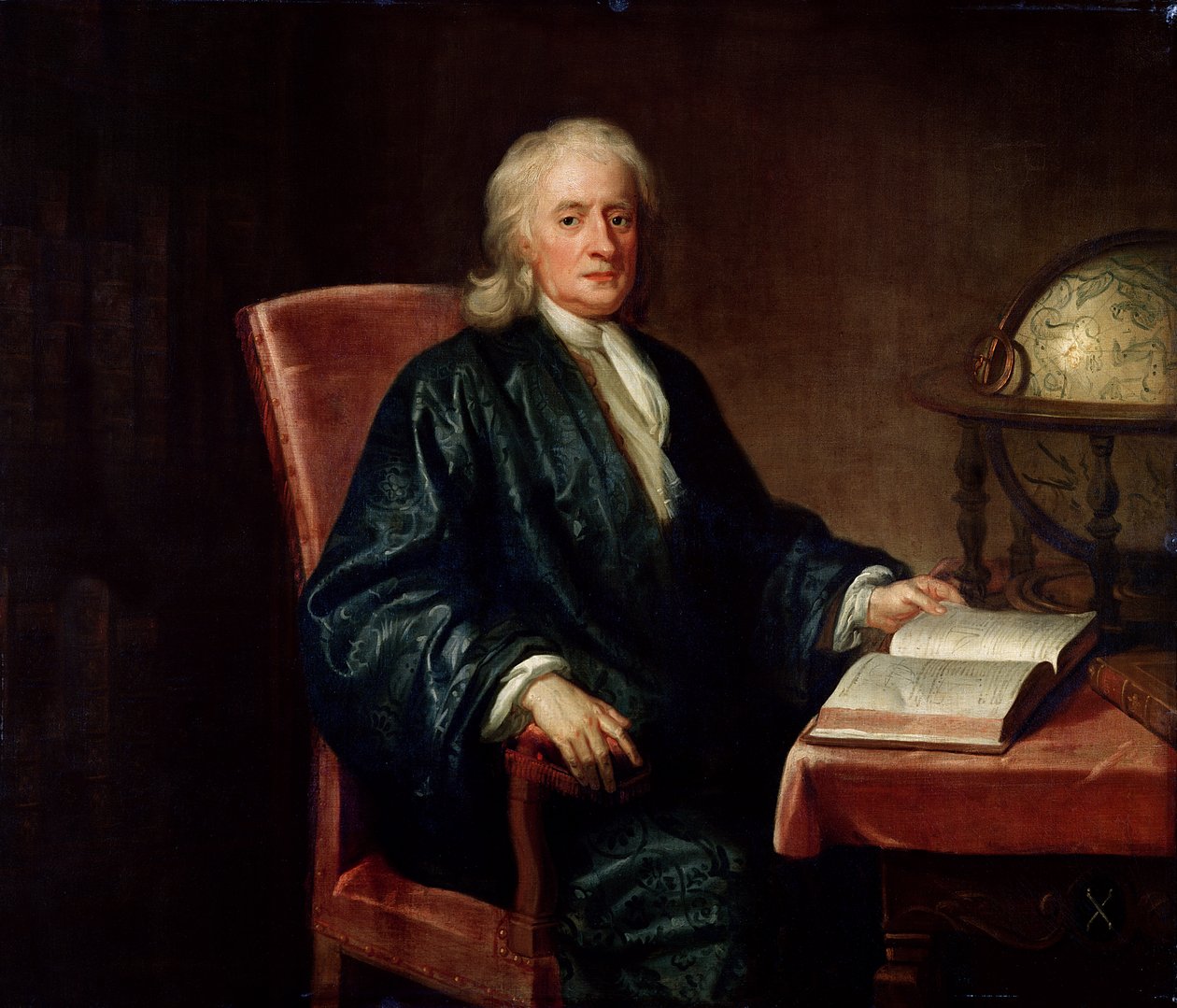 Portræt af Isaac Newton (1642-1727), ca.1726 af Enoch Seeman