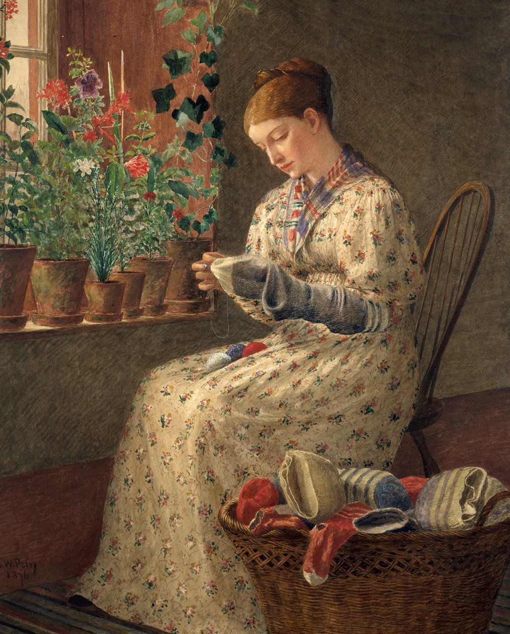 En måneds stop, 1876. af Enoch Wood Perry