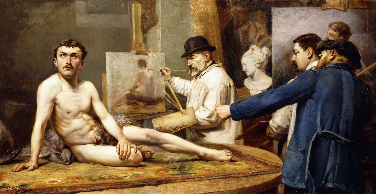 Foran maleren af Enrico Bogliani
